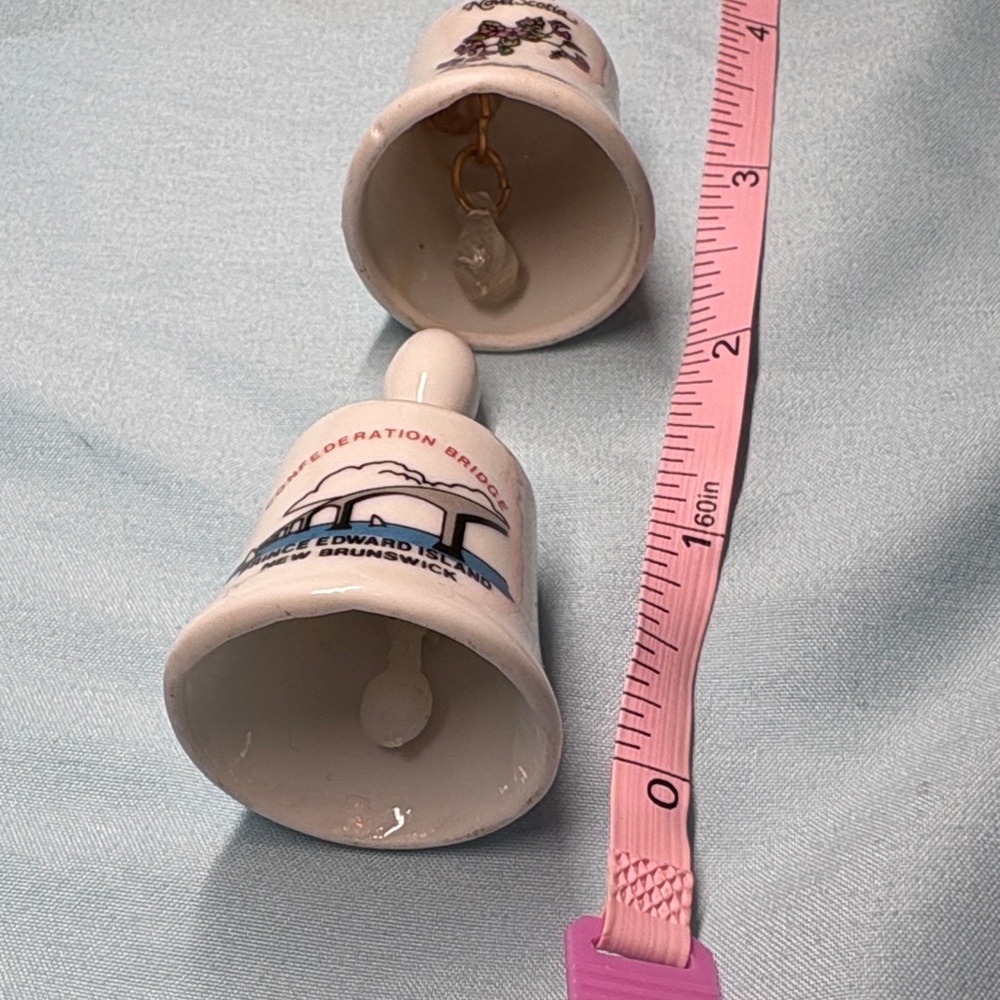 Vintage Porcelain Souvenir Bells - Picture 3 of 3